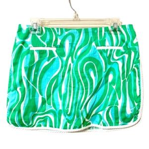 Lilly Pulitzer Skorts - Green/White Size 4